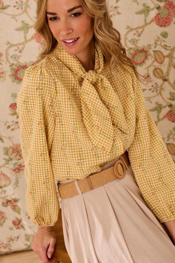 Pol&iacute;n Et Moi Camisa floral Laura Dourado