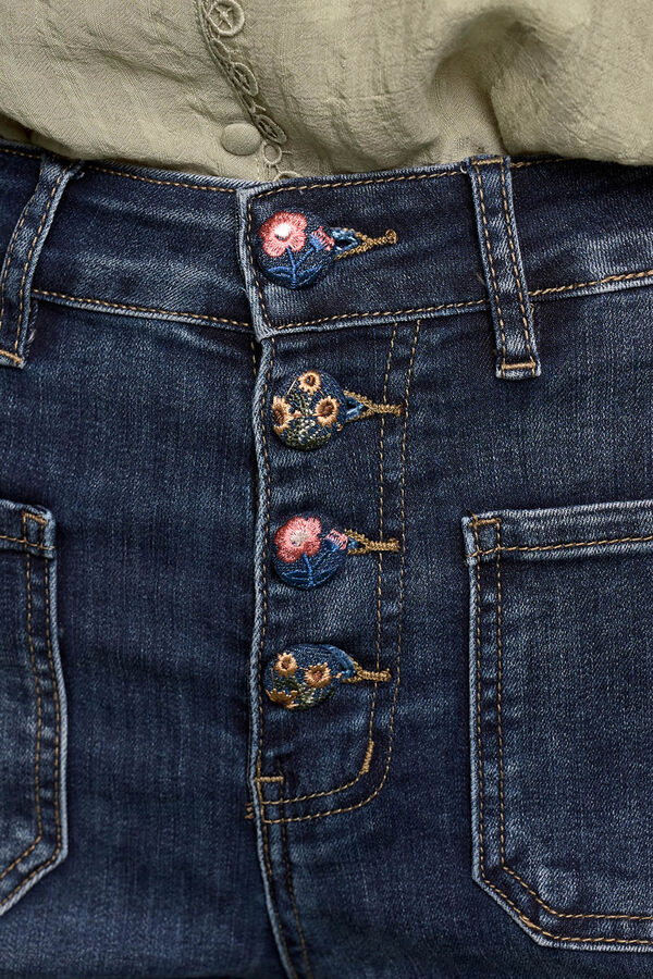 Polín Et Moi Calça calça Esna com bolsos Azul