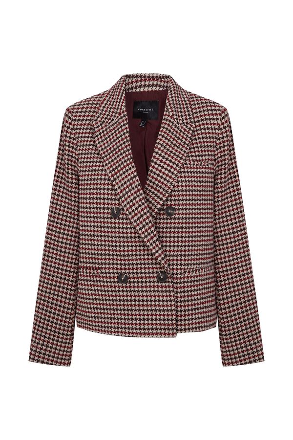 Cortefiel Blazer corta Granate
