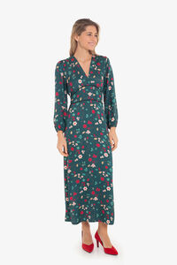 Cuplé Vestido con estampado asiático