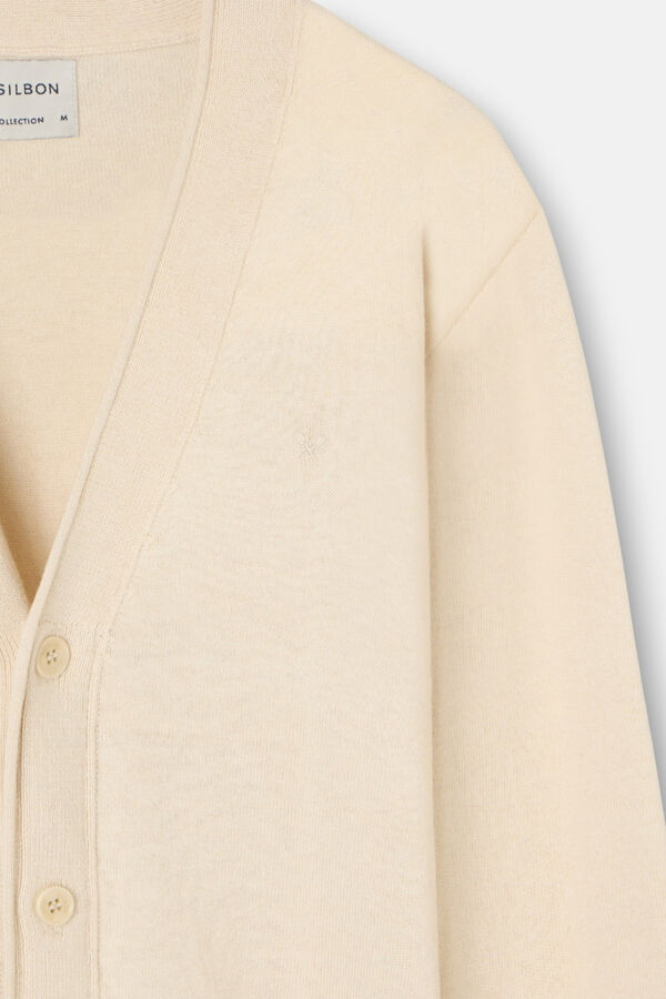Silbon Casaco de malha clássico Tostado