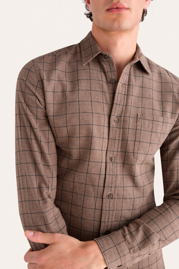Dockers Camisa Original Castanho