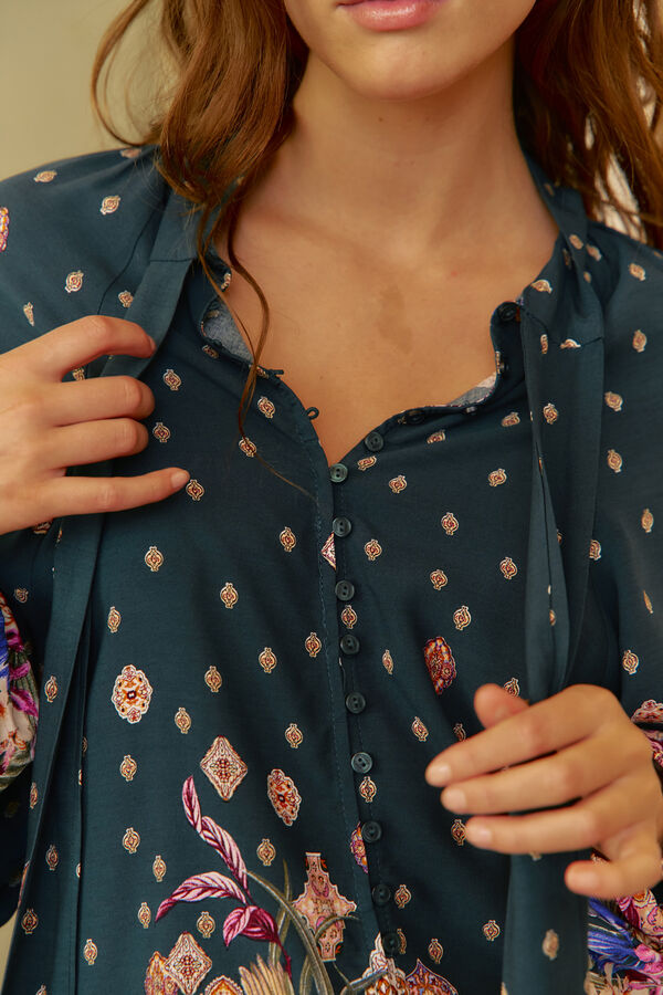 Jaase Blusa estampado Imogen Estella  Azul