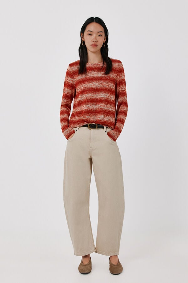 Cortefiel Soft V-neck basic T-shirt Multicolour