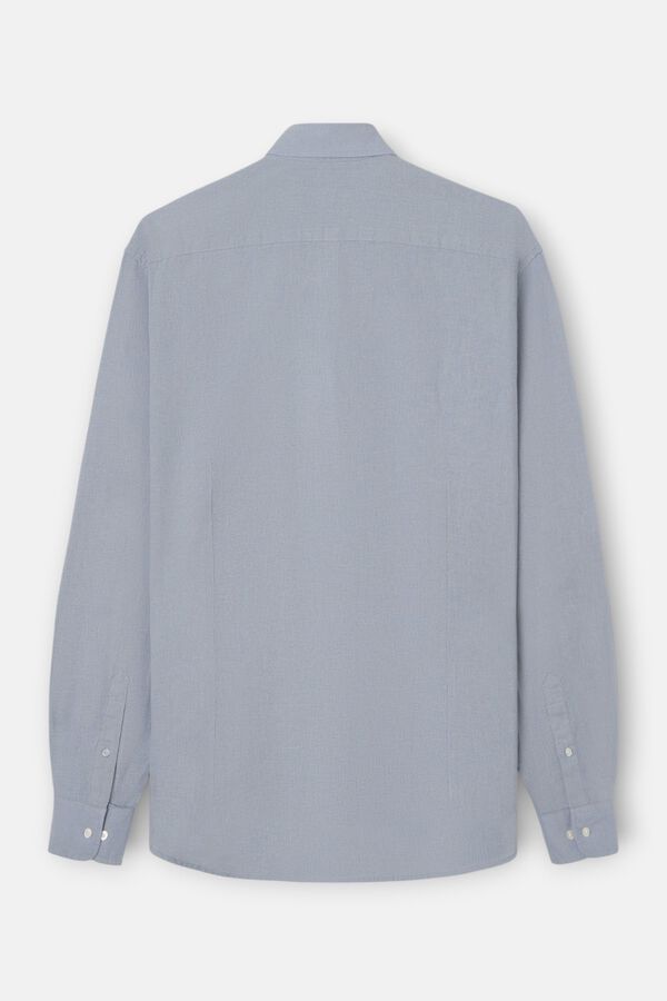 Silbon Camisa sport em linho Azul