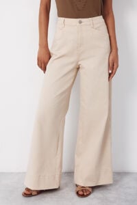 Cortefiel Sand striped trousers