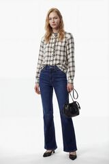 Vero Moda Camisa Perkins de manga manga com gola Branco