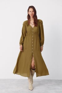 Cortefiel V dress with drawstring