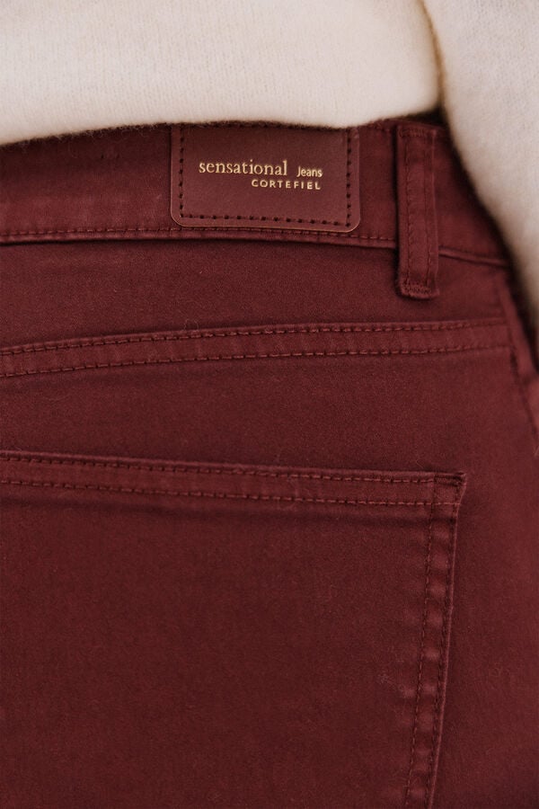 Cortefiel Pantalones sensational color Granate