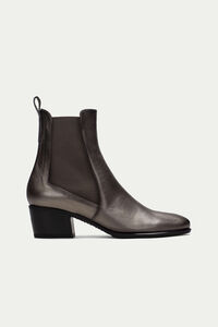 Cortefiel Madeira stretch metallic ankle boots Grey