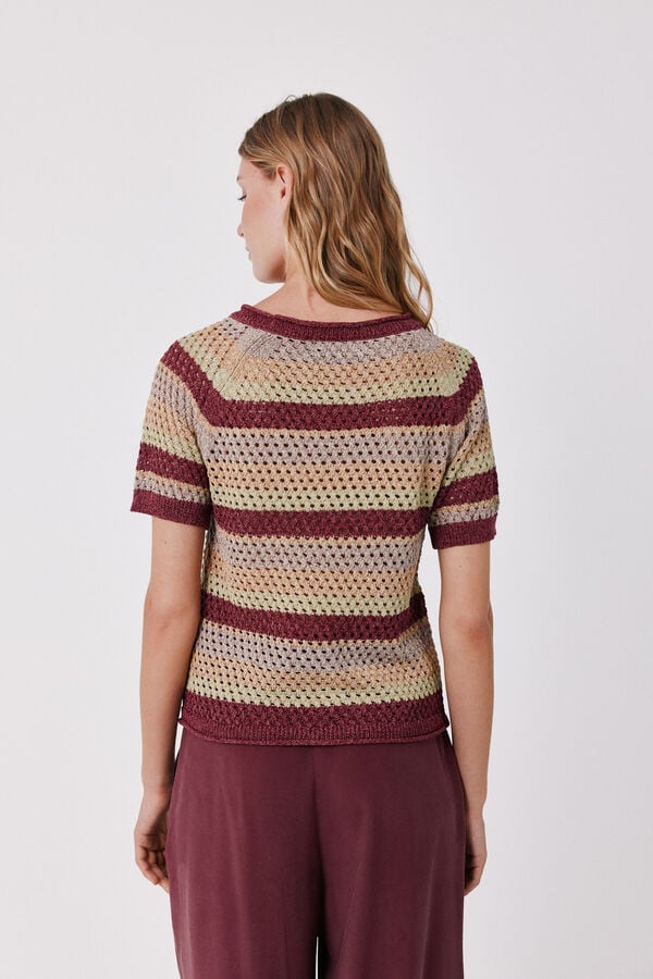 Cortefiel Camisola de manga curta Multicolorido