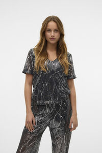 Vero Moda T-shirt manga curta lantejoulas