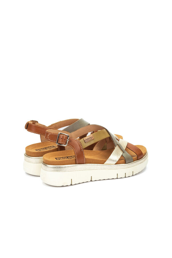 Pikolinos Women's buckle sandals Brown