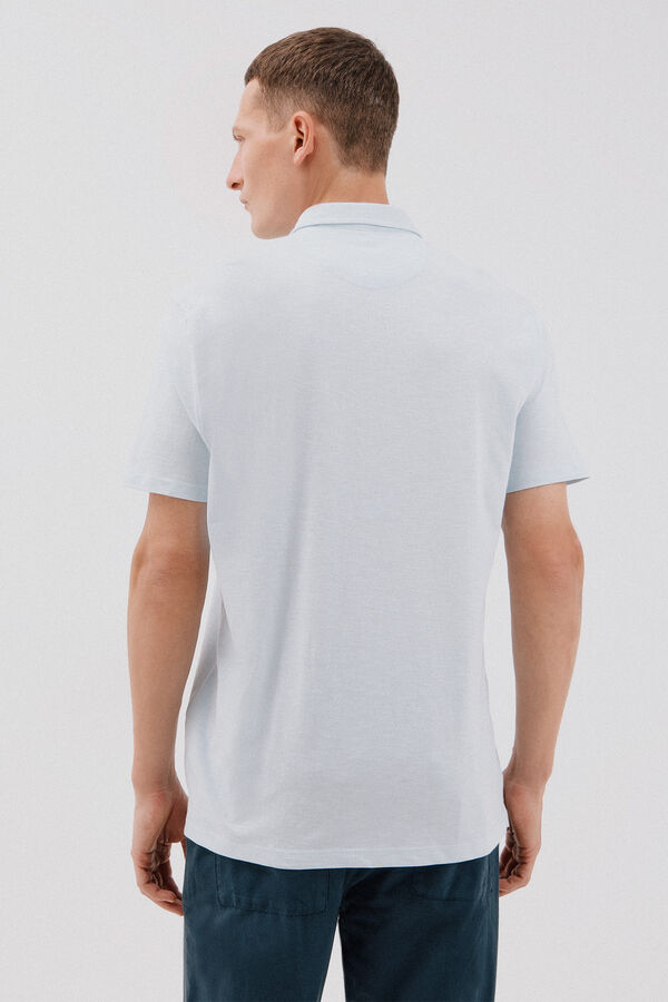 Cortefiel plain polo Blue