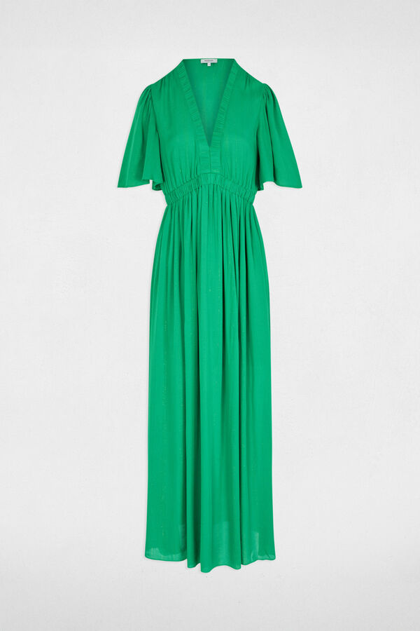 Morgan Vestido comprido com decote em V Verde