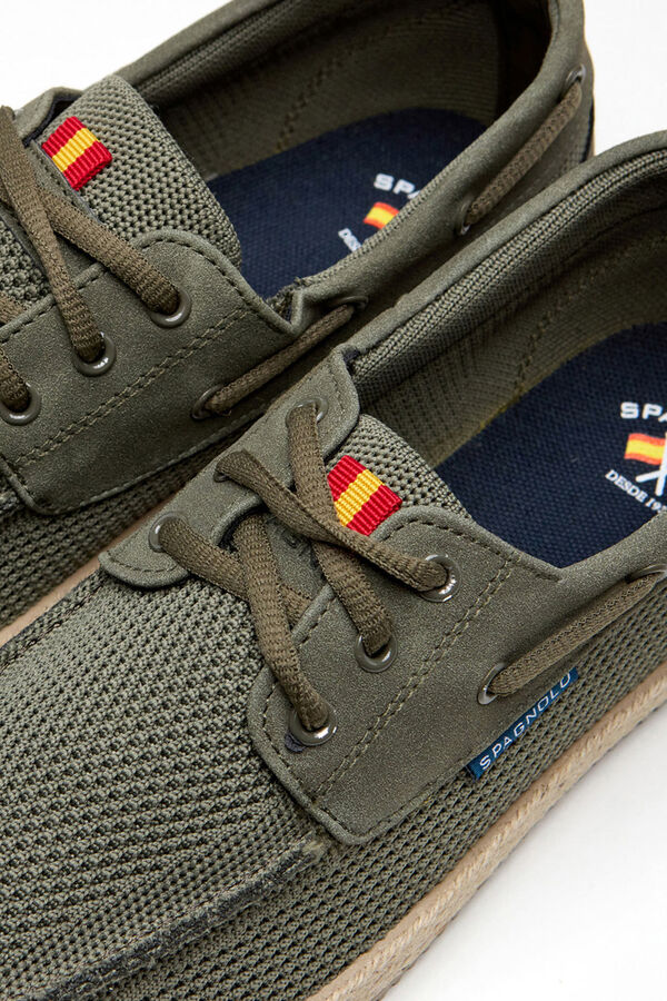 Spagnolo Bamba n&aacute;utica de lona para o tempo livre Verde