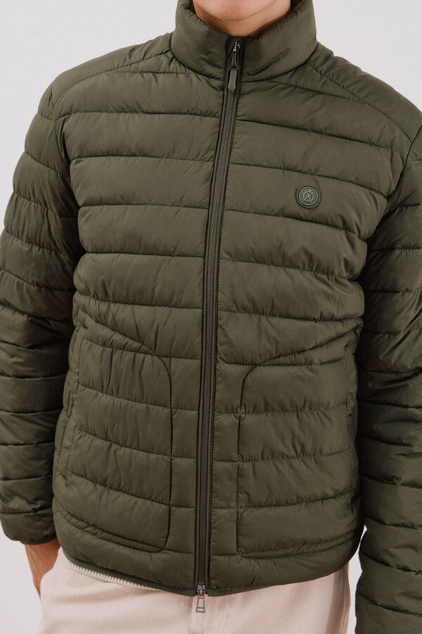Cortefiel Ultra-light quilted jacket Kaki