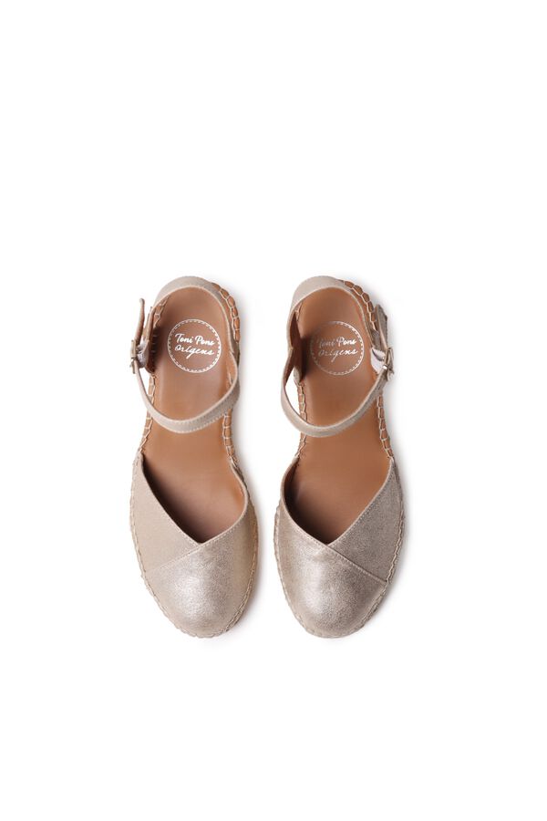 Toni Pons Alpercata de cunha de pele Dourado