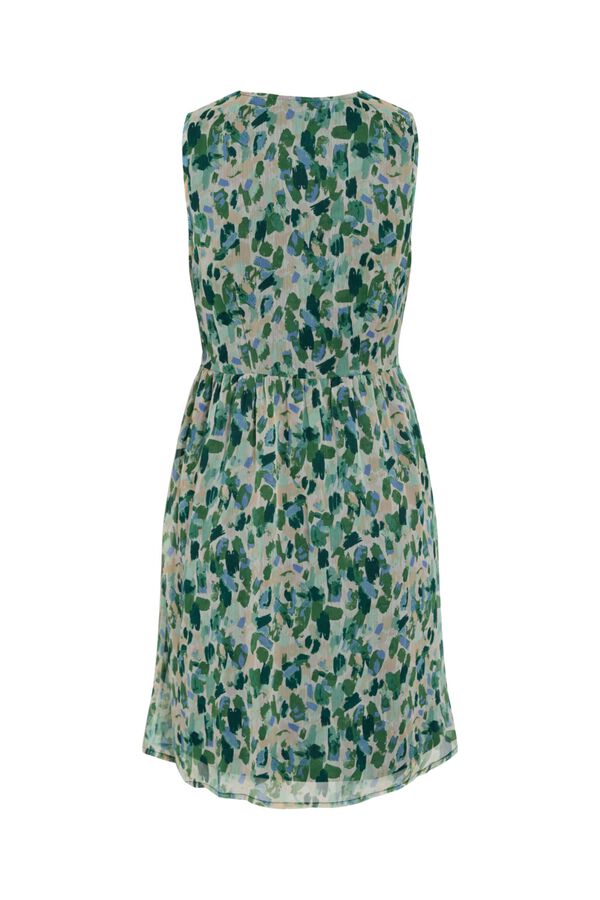 Vila Vestido curto em chiffon Verde