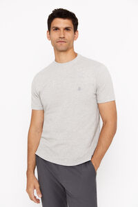 Cortefiel Basic piqué T-shirt Grey