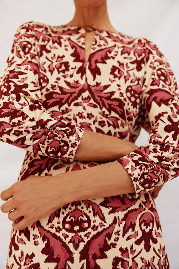 Cortefiel Flowing printed dress Multicolour