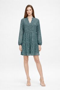 Object Vestido curto gaze estampado