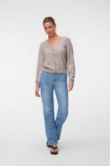 Vero Moda V-neck knit jacket Beige