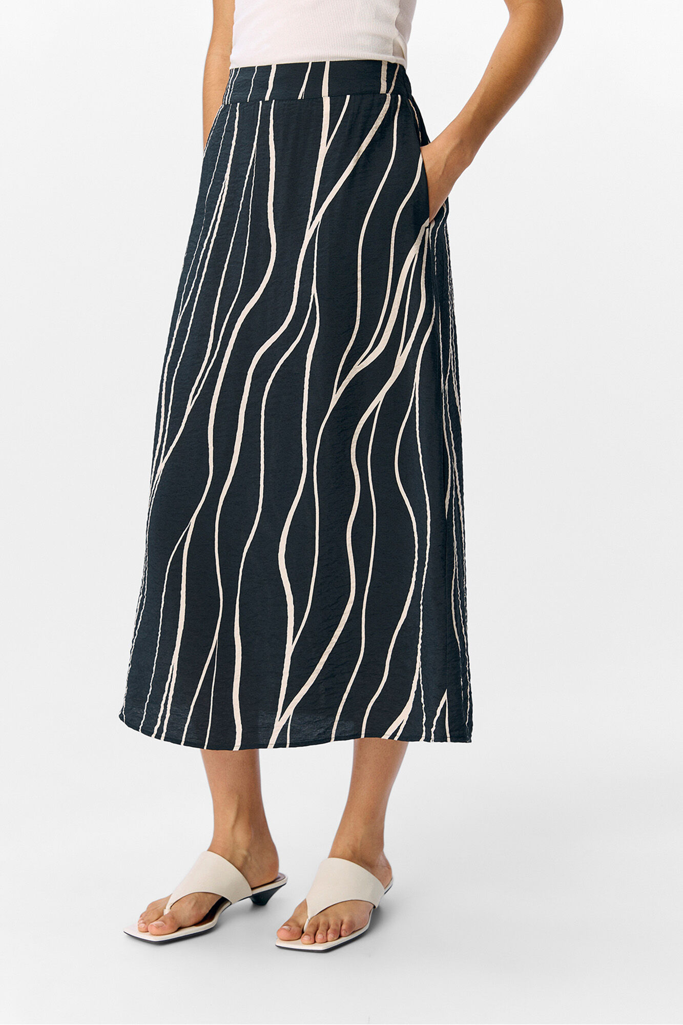 Object Saia midi estampada