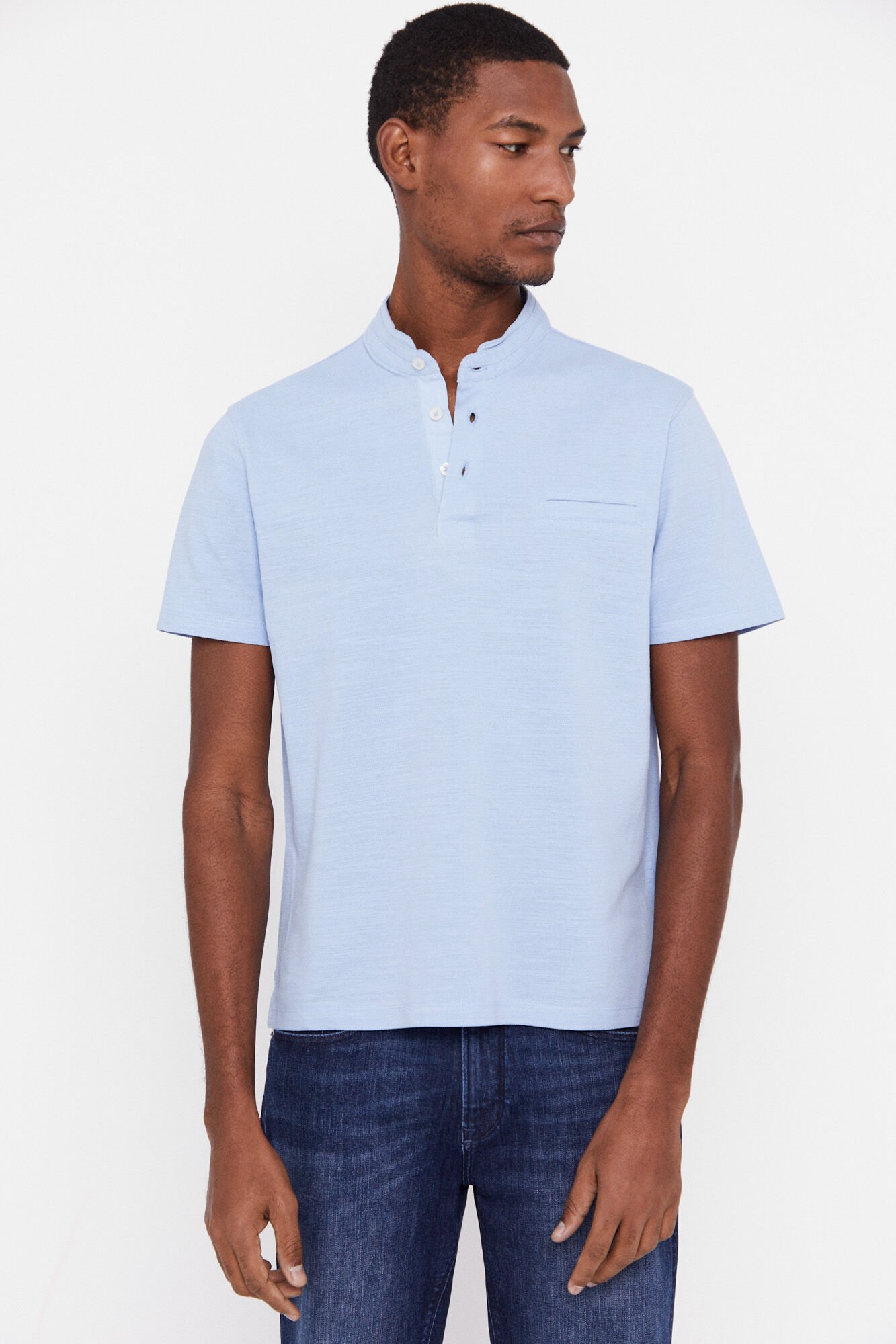 Cuello mao polo top