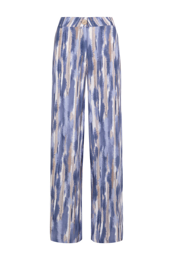 Slowlove Pantal&oacute;n estampado Printed blue