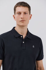 Cortefiel Polo básico piqué slim Preto