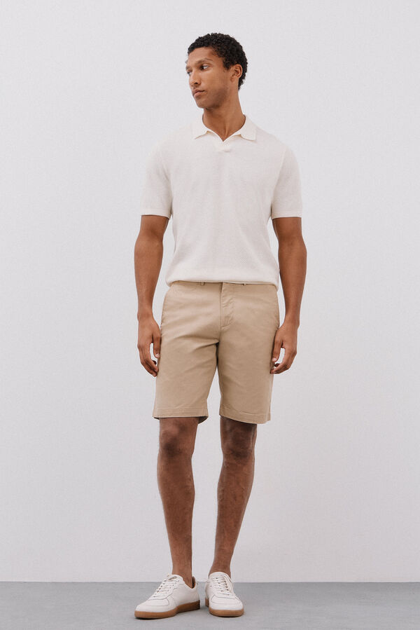 Cortefiel Chino bermuda shorts Beige