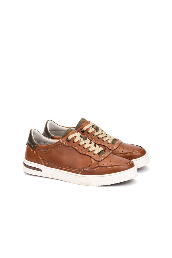 Pikolinos Sapatilhas com fecho de atacadores para homem Castanho