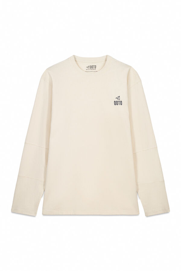 OOTO Long sleeve basic T-shirt Beige