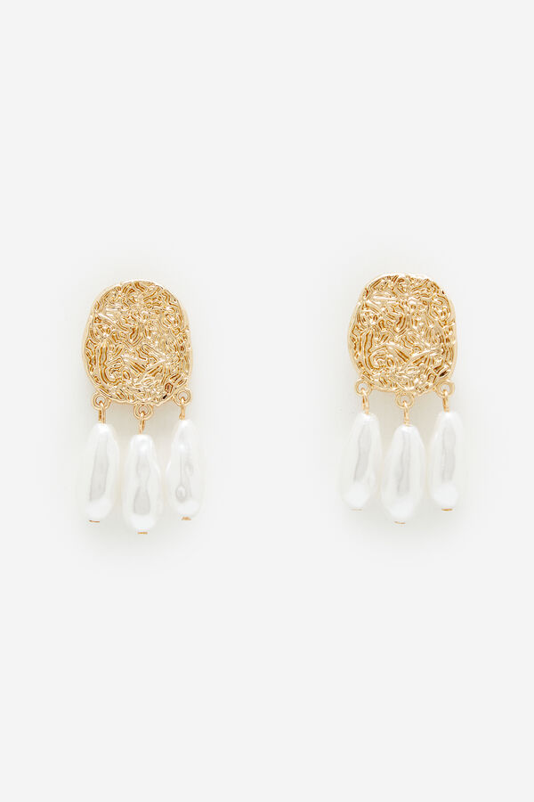 Cortefiel Pearl earrings Gold