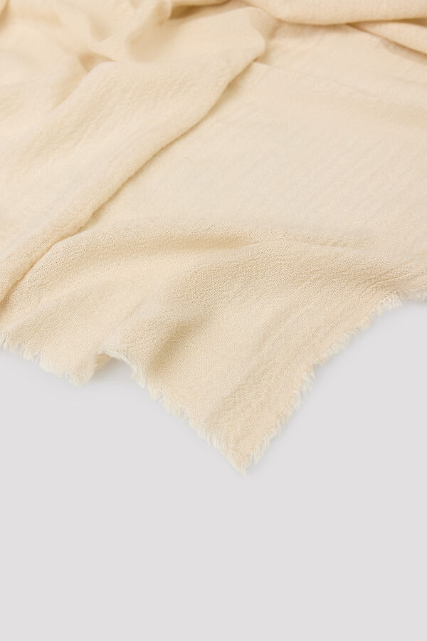 Cortefiel Plain scarf Beige