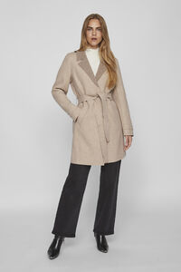 Cortefiel Cut jersey-knit trench coat Brown