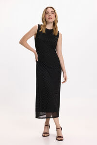 Vila Vestido midi com glitter