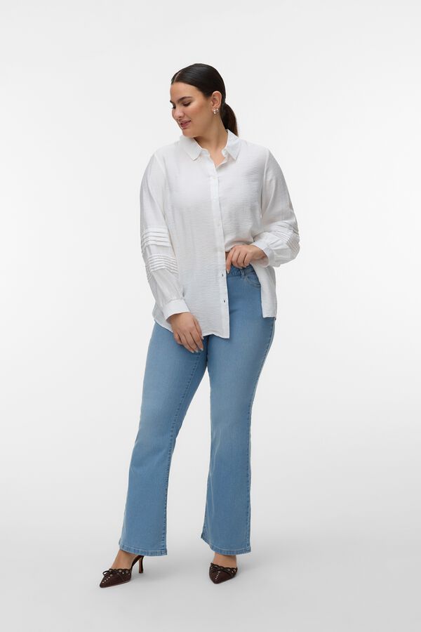 Vero Moda Curve Jeans boca de sino largos tamanho grande Azul