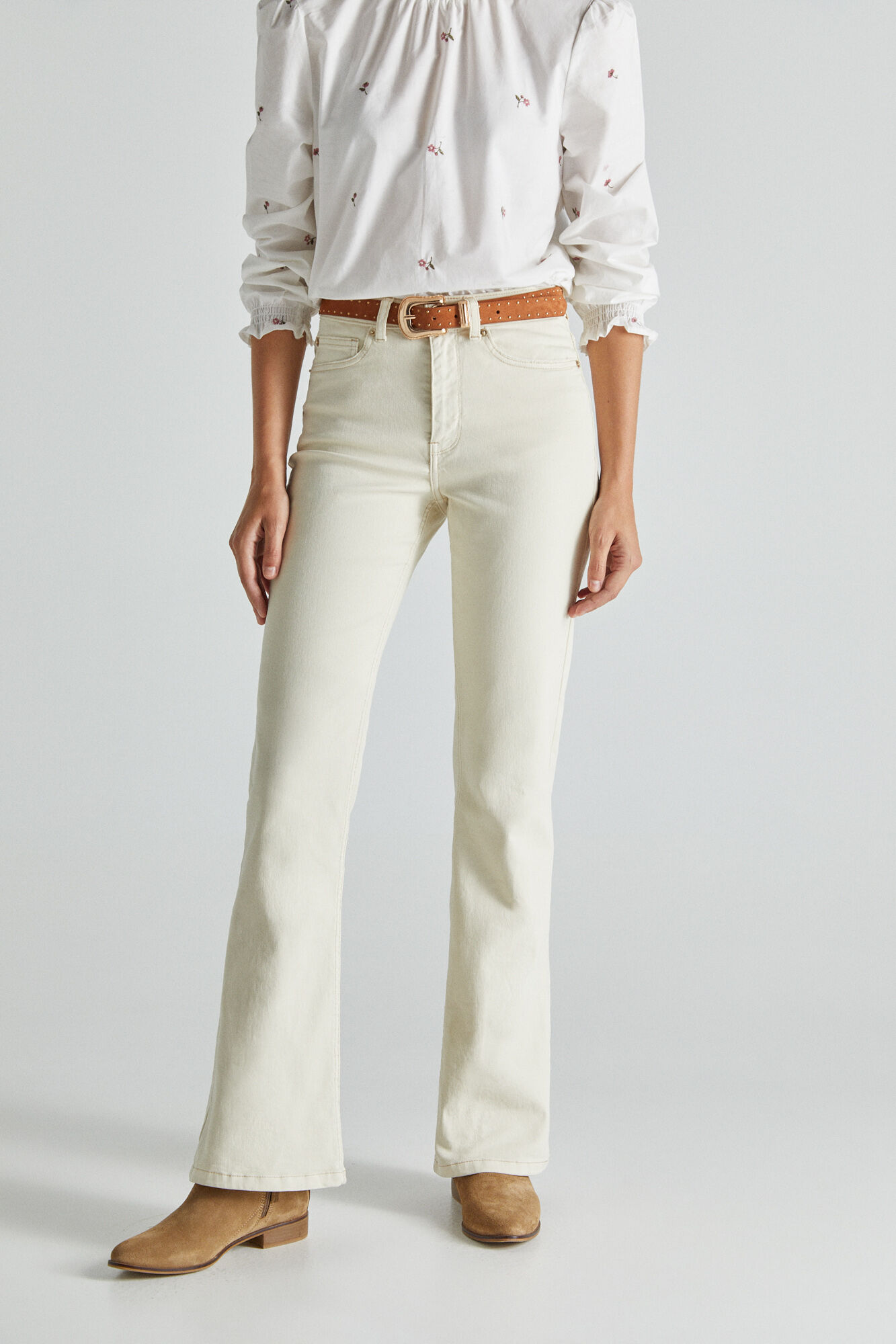 Pantalon blanco cortefiel Clearance