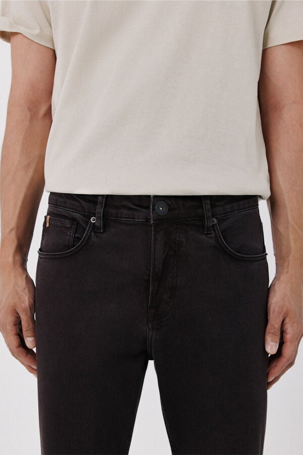 Cortefiel Regular fit 5 pocket jeans Dark brown