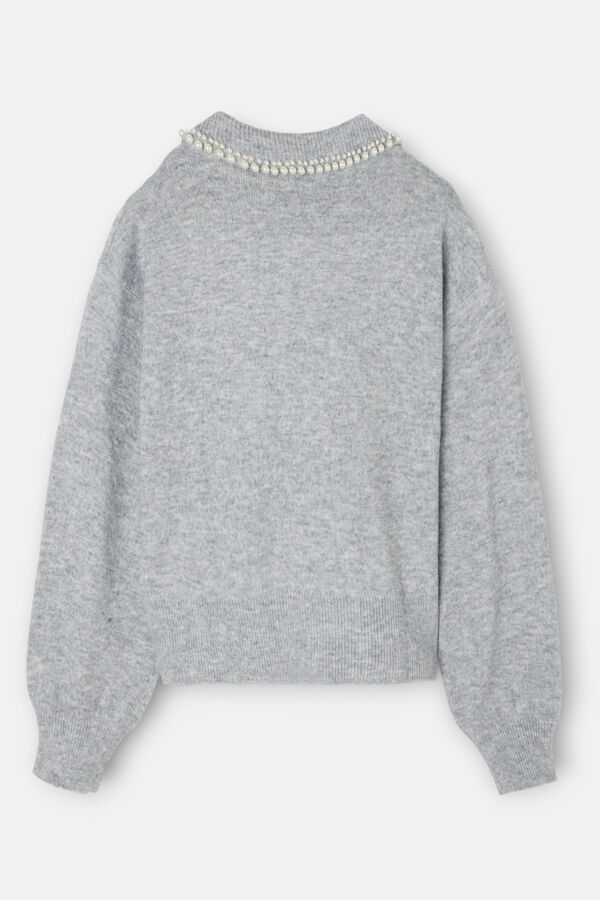 Silbon Camisola de gola polo Cinzento