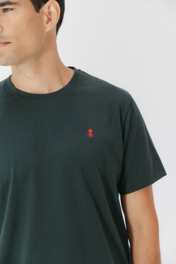 elPulpo T-shirt com logo bordado Verde
