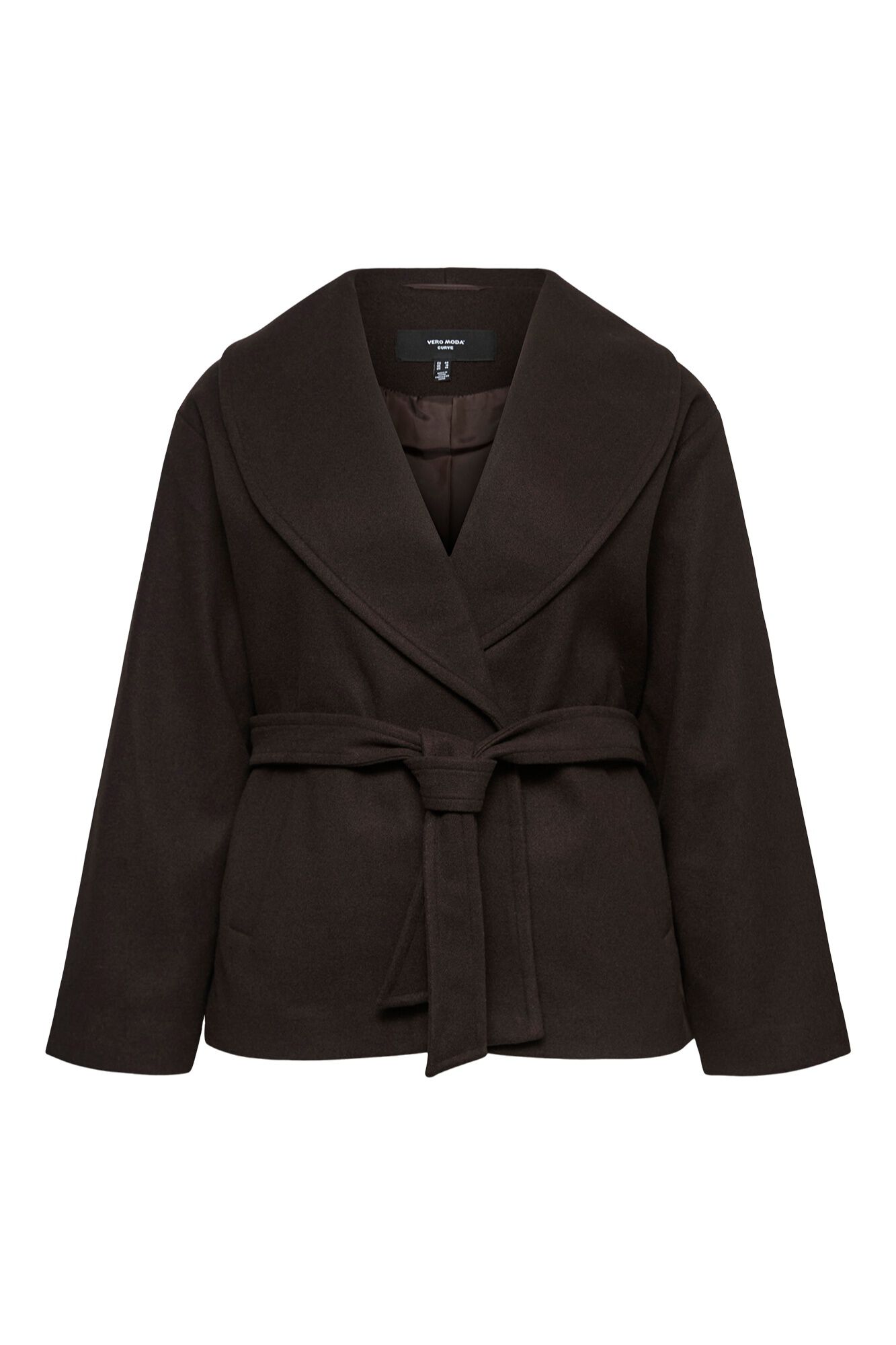 Vero Moda Curve Sobretudo curto cruzado