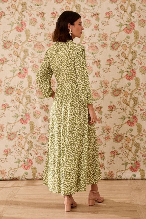 Pol&iacute;n Et Moi Vestido comprido Marian Verde