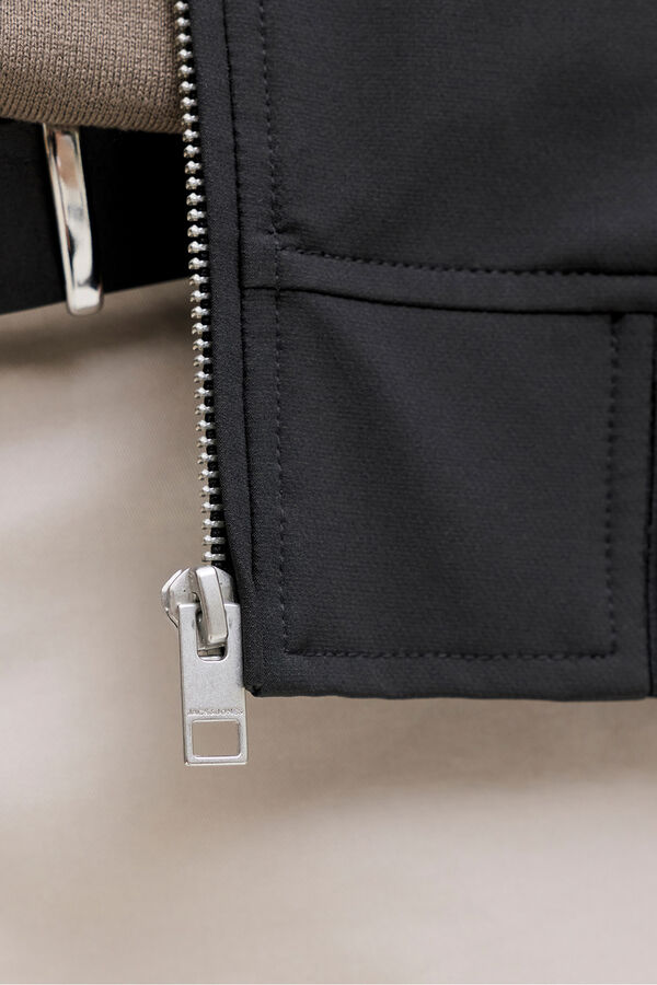 Jack & Jones Blus&atilde;o bomber b&aacute;sico Preto