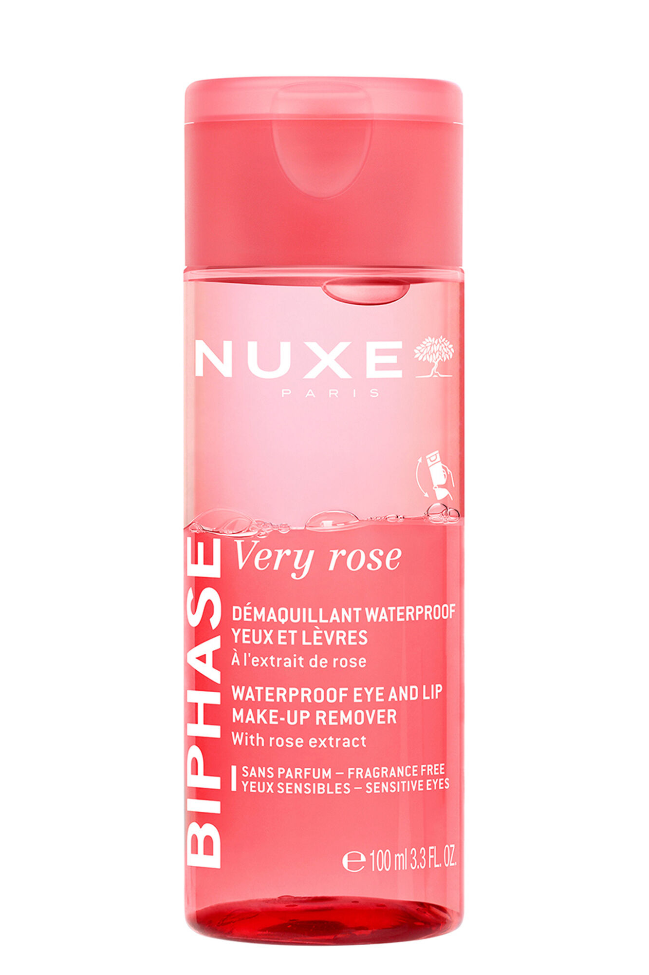 Nuxe Very rose desmaquillante waterproof ojos y labios 100ml