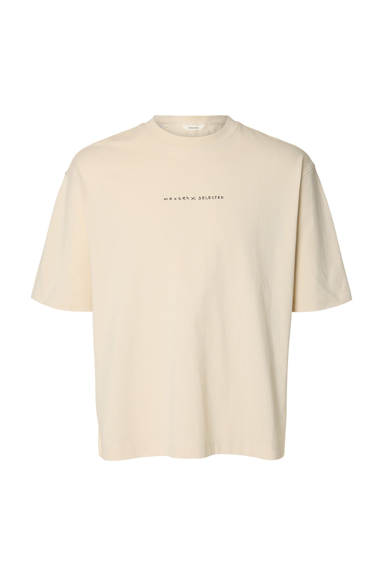 Selected T-shirt de manga curta relaxed
