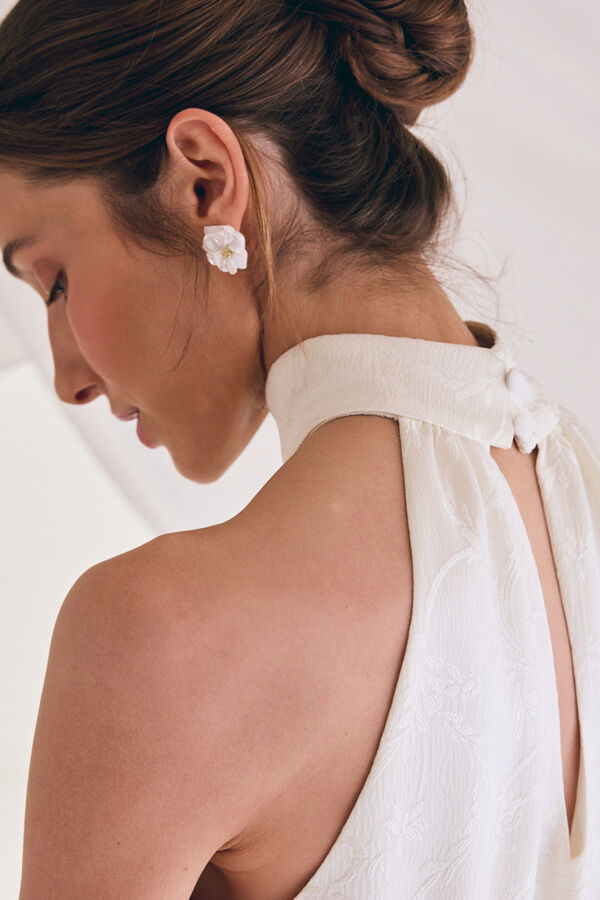 Pol&iacute;n Et Moi Vestido de noiva liso Branco