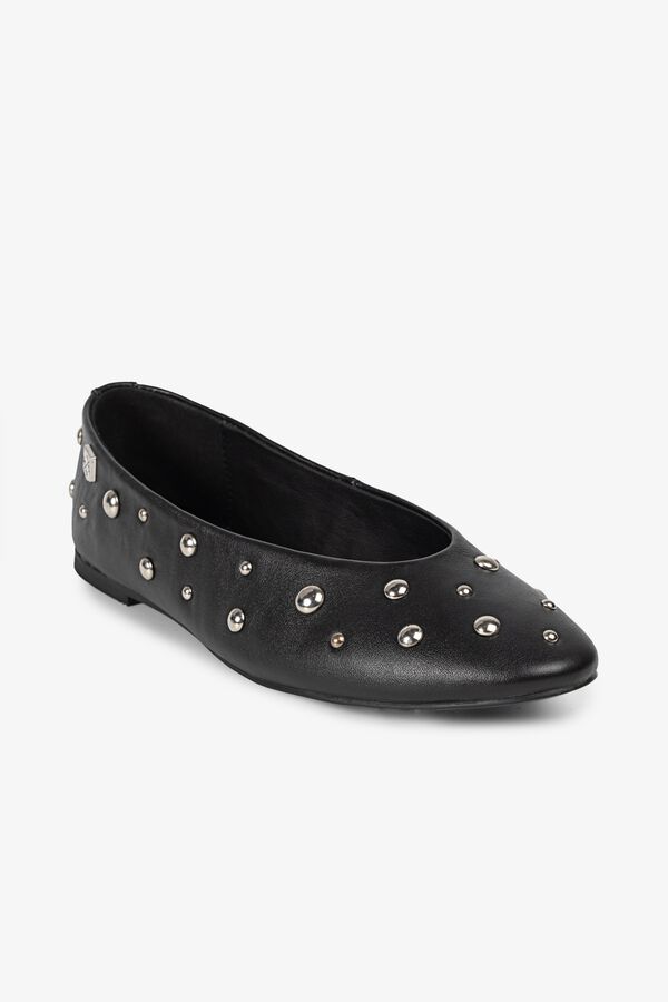 Popa Studded ballet flats ETOILE Black
